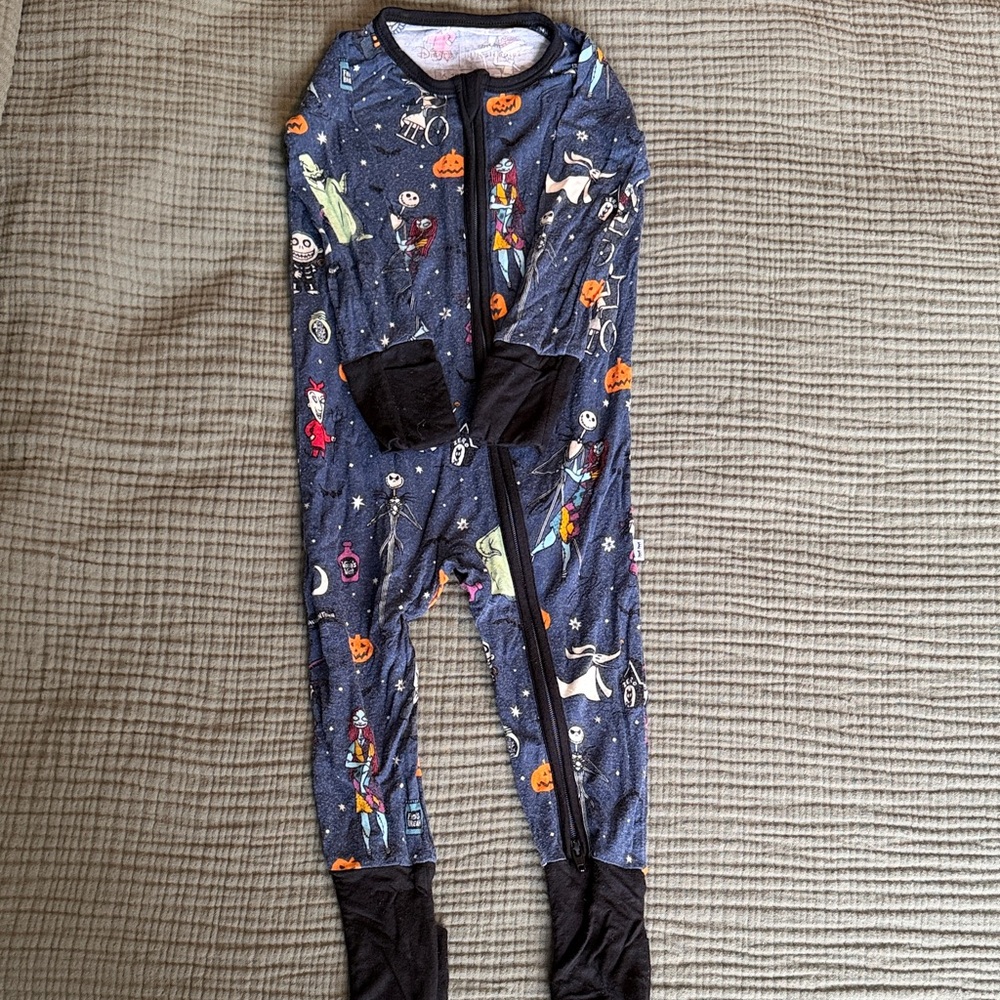 Little Sleepies Nightmare Before Christmas zippy 6-12 mos
